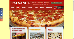 Desktop Screenshot of paesanospizza.com